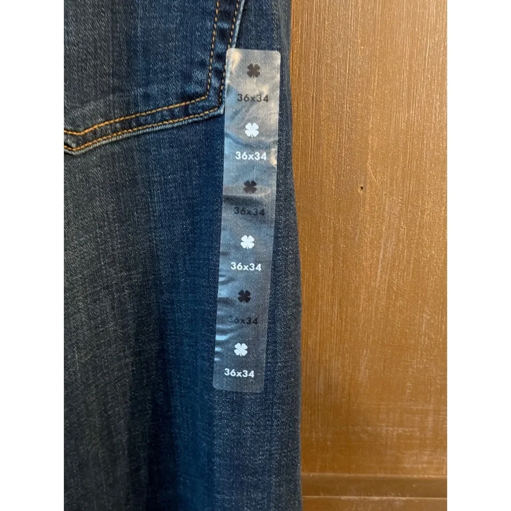 Lucky Brand Mens Dark Wash Straight Leg Jeans 36x34 Blue Denim NWT